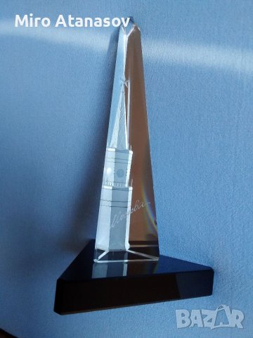 СССР кристален сувенир Спаската кула Кремъл Москва, снимка 3 - Колекции - 39909558