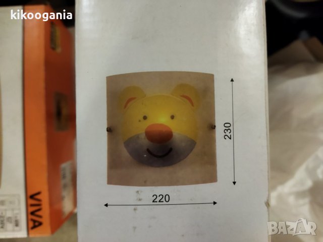 Детска лампа за стена, с мече Е27 (нова), снимка 2 - Детски нощни лампи - 42854493