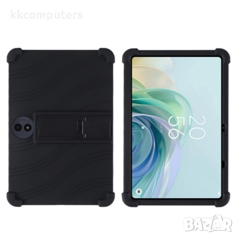 Удароустойчив силиконов калъф със Стойка и Протектор за TCL TAB 11 FE, Цветове: Черен, Червен, Син, , снимка 4 - Калъфи, кейсове - 52141415