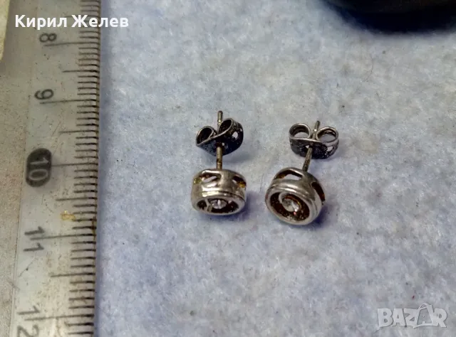 АЖУРНИ СКЪПОЦЕННИ ПОСРЕБРЕНИ МЕДНИ ОБЕЦИ с БЛЕСТЯЩИ ФАСЕТИРАНИ ПЛАНИНСКИ КРИСТАЛИ 47677, снимка 10 - Обеци - 49757333