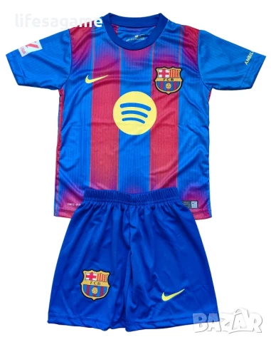 Детски футболен екип Барселона Ямал комплект Barcelona тениска Yamal 10, снимка 2 - Детски комплекти - 50889471