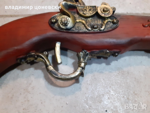 Стар красив кремъчен пистолет,пищов,оръжие, снимка 7 - Колекции - 42703780