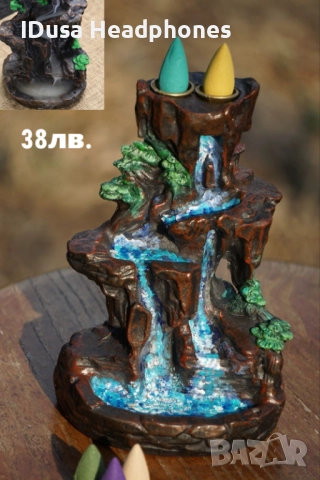 Коледен подарък - Ръчно рисувани кадила с обратен поток на дим, снимка 8 - Други стоки за дома - 51675826