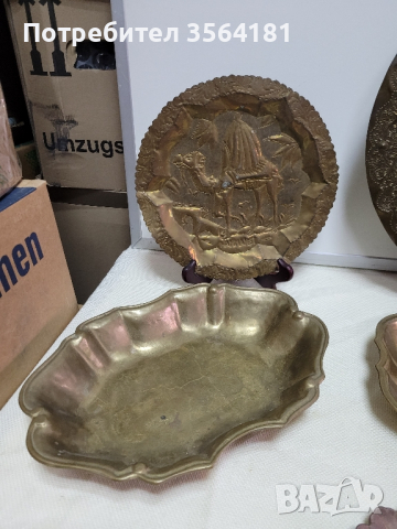 месингови табли и чинии, снимка 4 - Антикварни и старинни предмети - 44519658