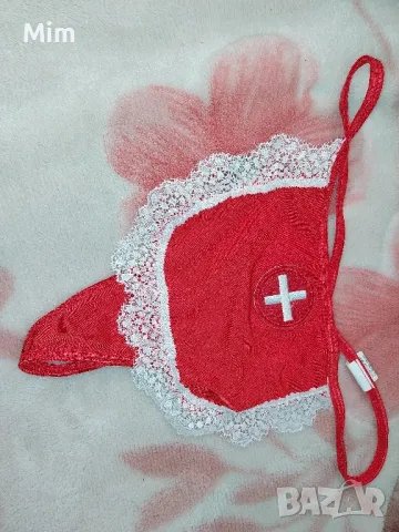 М/L Червена прашка с престилка медицинска сестра , снимка 2 - Бельо - 48074450