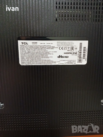 TCL c645 Qled 43''като нов, снимка 5 - Телевизори - 53885078