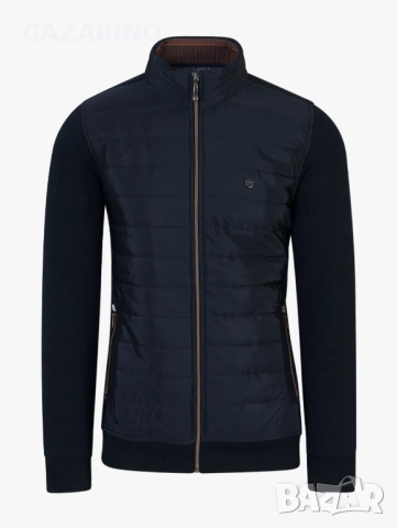 Мъжка елегантна жилетка в тъмно синьо