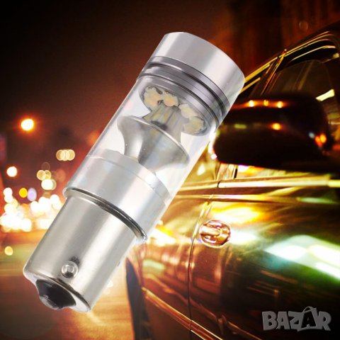 LED Крушка за дневни светлини, за кола, автомобил, ЛЕД Крушки, 1156, без грешки, дневна светлина, снимка 2 - Аксесоари и консумативи - 40063284