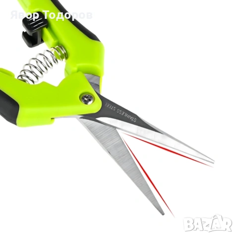 Градинска ножица с пружинен механизъм и ергономични дръжки - лека и удобна, снимка 7 - Градински инструменти - 53922338