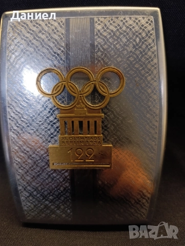 Олимпийска табакера 1936 г., снимка 2 - Антикварни и старинни предмети - 52298305