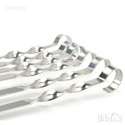 4021 Метални плоски шишове за барбекю шишове за скара , снимка 7 - Аксесоари за кухня - 42301848