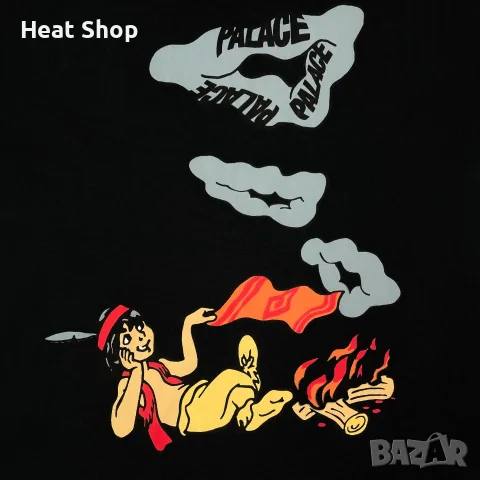 Мъжка тениска Palace Smoke Sig FW17 T-Shirt, снимка 2 - Тениски - 55800073
