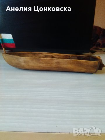 Голяма дървена лодка ръчна изработка, снимка 8 - Сувенири от дърво - 29240724