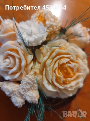 Букет от свещи соев восък., снимка 1