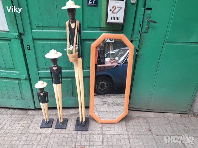 Дървени статуетки три негърчета, снимка 2 - Други ценни предмети - 42299237