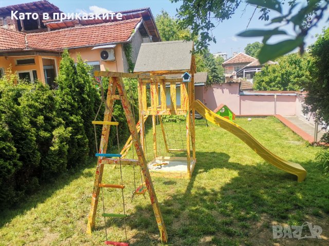 Детска дървена площадка, Детски кът на открито, Съоръжение за игра, снимка 9 - Други - 40508299