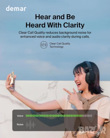 Belkin SoundForm Surround Bluetooth слушалки върху ушите, шумопотискане, 60 часа, черни, снимка 3 - Bluetooth слушалки - 50582444