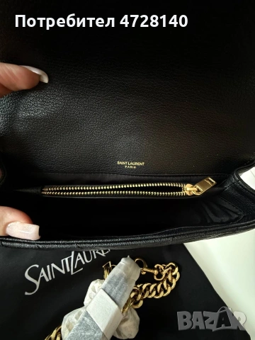 Дамска чанта YSL в черно, снимка 5 - Чанти - 54262714