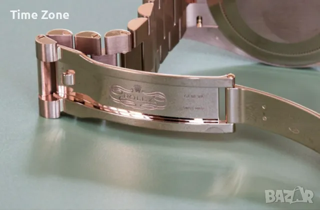 Rolex Day-Date 36mm Rose Gold Chocolate Dial Diamond Automatic Дамски Различни Варианти, снимка 9 - Дамски - 48183126