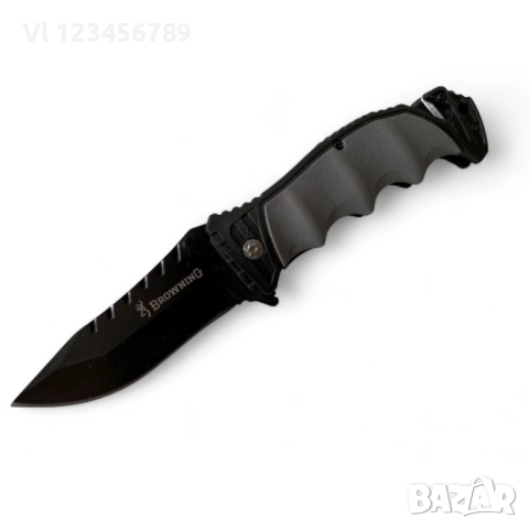 Сгъваем нож Browning Rescue 120x220 - сив полимер, снимка 2 - Ножове - 51433133