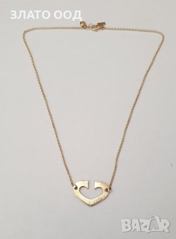 Комплект  от  златно колие + гривна БЯЛО ЗЛАТО 14К., снимка 4 - Бижутерийни комплекти - 38143715