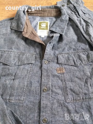 g-star rovic shirt - страхотна мъжка риза КАТО НОВА, снимка 4 - Ризи - 29095894