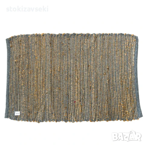 Килим тип черга, сиво с бежово, 3 размера