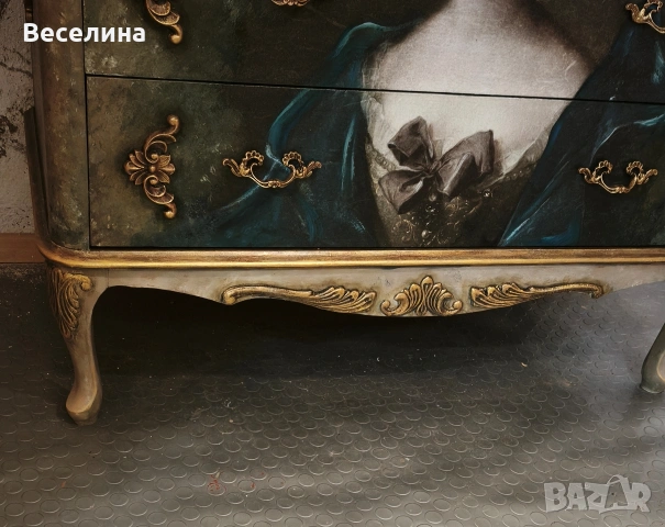 Уникален дървен скрин, снимка 4 - Скринове - 54322816