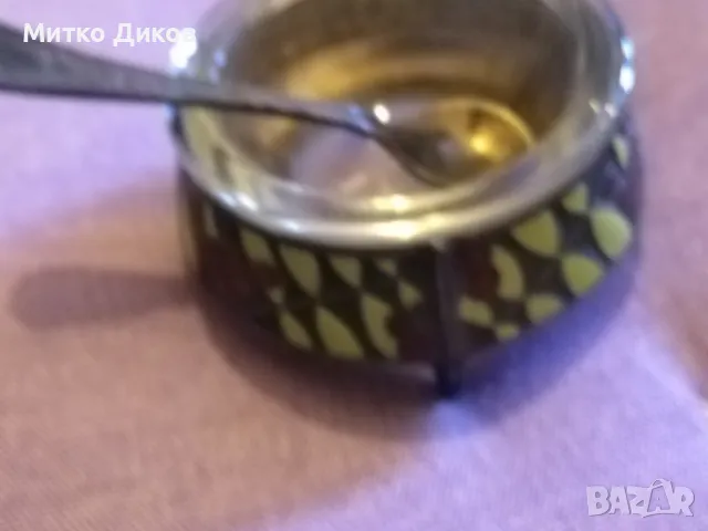 РУСКА съд за хайвер Н-32мм и фи 40 и 55мм  Мелхиор СССР с лъжичка 75мм, снимка 9 - Колекции - 49470434