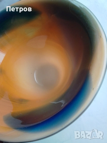 фруктиера, купа стъкло 13.5/22.5 см, снимка 7 - Антикварни и старинни предмети - 53062518