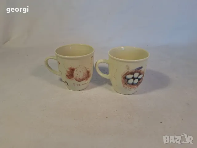 две порцеланови чаши за чай с птици 22/2, снимка 4 - Чаши - 49180759