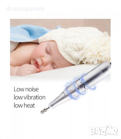 206А Професионална електрическа пила за маникюр и педикюр 35000 оборота, снимка 6 - Педикюр и маникюр - 34268280