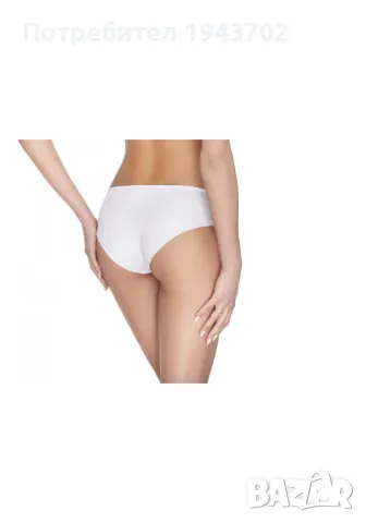 Дамски бикини в бял цвят N023, снимка 2 - Бельо - 48314561