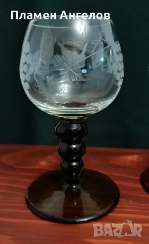 Стъклени чаши 3 броя. , снимка 3 - Чаши - 50338389