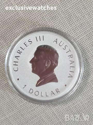 1 унция сребърни монети Австралия Emu 2024 , снимка 6 - Нумизматика и бонистика - 47547506