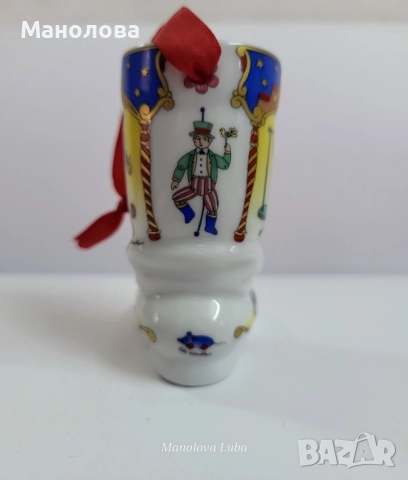 Порцеланова коледна камбанка и ботуш от колекцията на Hutschenreuther., снимка 10 - Други ценни предмети - 52396531