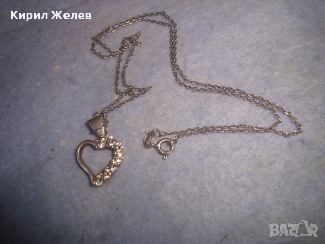 СЪРЦЕВИДНО КРИСТАЛНО СРЕБЪРНО АРТ КОЛИЕ СРЕБРО925 БУТИКОВО БИЖУ ИТАЛИЯ МЕДАЛЬОН 27331, снимка 13 - Колиета, медальони, синджири - 36848478