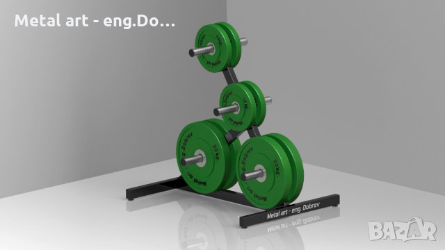 Стойка за дискове двустранна Ф50