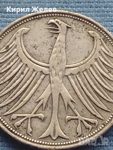 Сребърна монета 5 марки 1951г. Германия уникат за КОЛЕКЦИОНЕРИ 39624, снимка 6 - Нумизматика и бонистика - 42763447