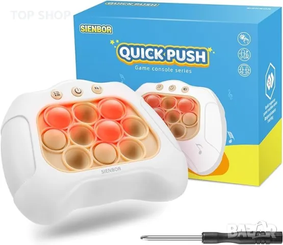 SIENBOR Quick Push игрова конзола, 4 режима на игри, 120 нива, снимка 5 - Образователни игри - 48824818