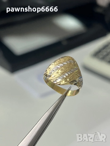 Златен пръстен 14К, снимка 2 - Пръстени - 52824951