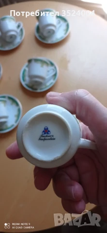 Нов сервиз от 60 -70 те години на 19 век Ръчно рисуванПо печата  отдолу е френски порцелан, снимка 3 - Антикварни и старинни предмети - 48073874