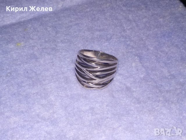 ШИКОЗЕН АЖУРЕН СРЕБЪРЕН АРТ ДИЗАЙН ПРЪСТЕН СРЕБРО 925 МАЙСТОРСКО БИЖУ 26916, снимка 7 - Пръстени - 39547538