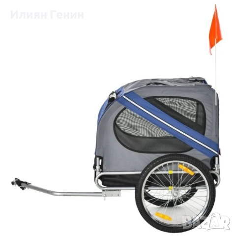 PawHut 2-в-1 Ремарке за домашни любимци, Велосипедно ремарке до 20 кг, снимка 2 - За кучета - 51802717