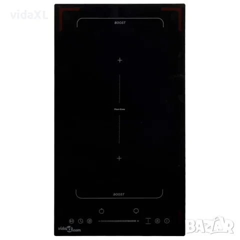 vidaXL Flexizone индукционен плот с 2 котлона сензорен контрол 3500 W