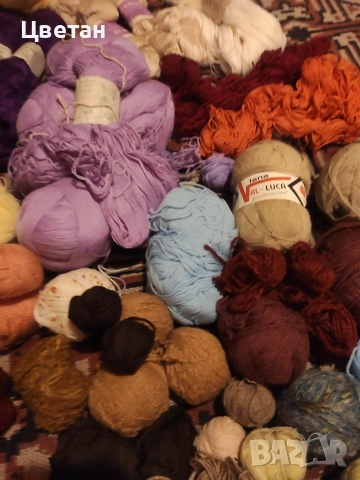 Прежда и конци, на гранчета, и топки, снимка 8 - Други - 53215366