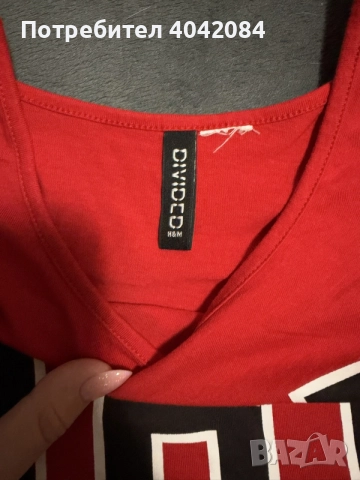 Къс потник/ crop top H&M, снимка 4 - Потници - 56454087