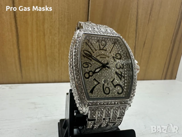 Часовник Franck Muller Lux Quartz Само за 200 лв Ново с дървена кутия, снимка 3 - Мъжки - 47806884