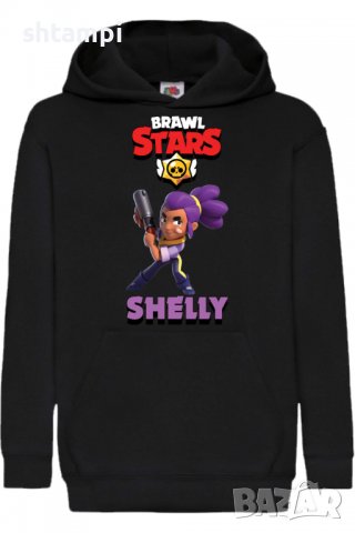 Детски Суитчър/Суитшърт Shelly 4,,Brawl Stars,Игра,Подарък,Изненада,Забавление,Рожден Ден