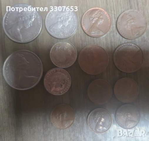 монети Австралия 14бр, снимка 2 - Нумизматика и бонистика - 50682862